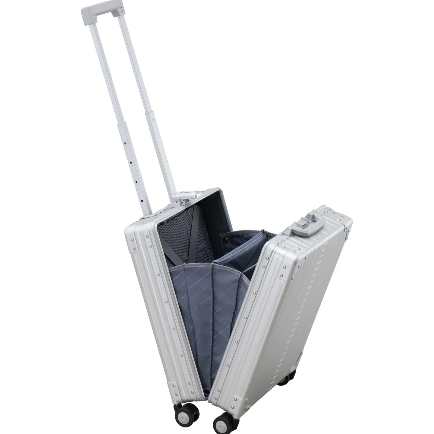 21 - 4-Rollen-Kabinentrolley 56 cm (silver)