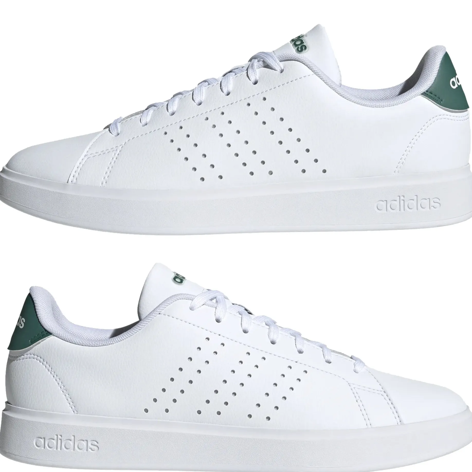 Advantage 2.0 Sneaker - Men Schuh (ftwr white/core black/collegiate green, 42 2/3)