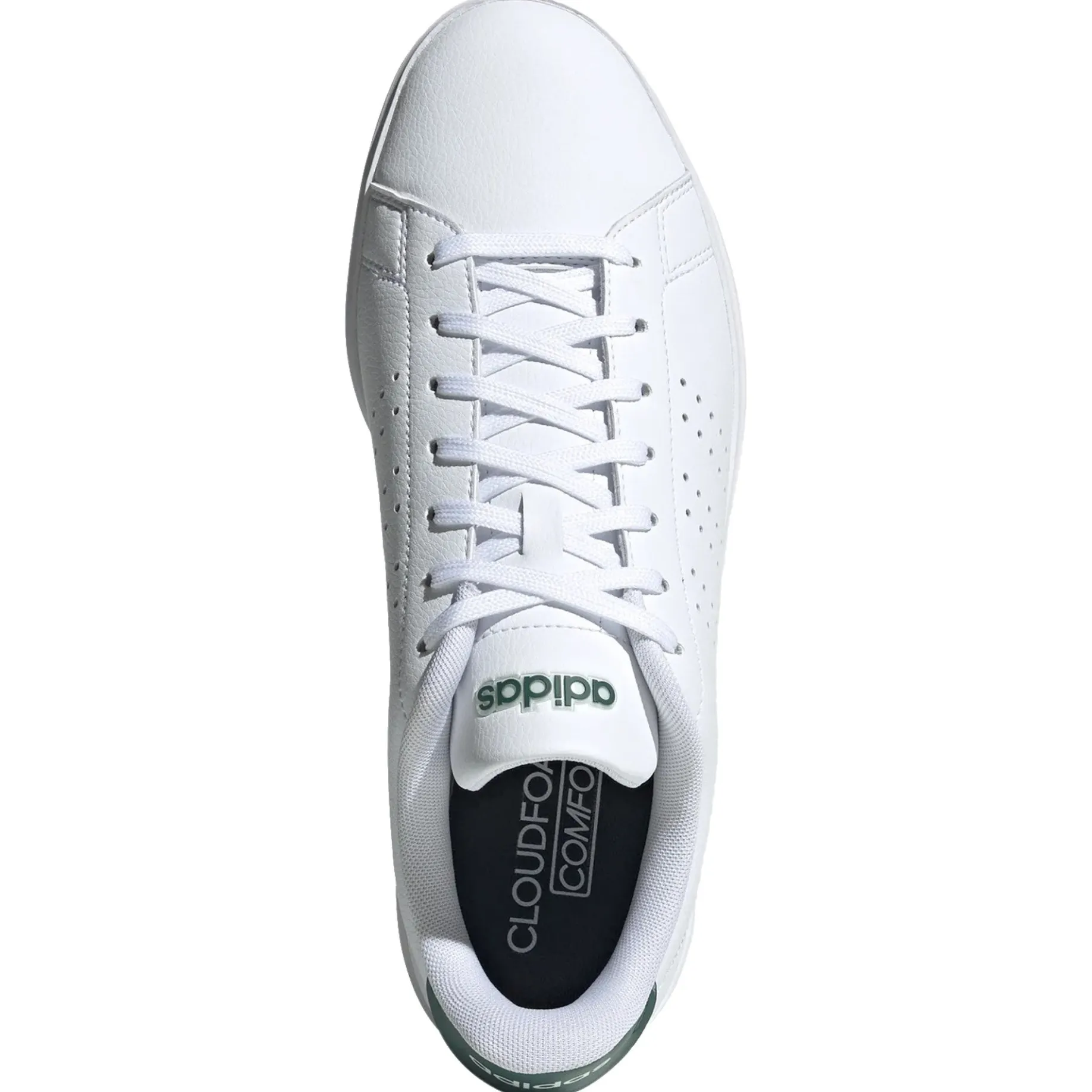 Advantage 2.0 Sneaker - Men Schuh (ftwr white/core black/collegiate green, 45 1/3)