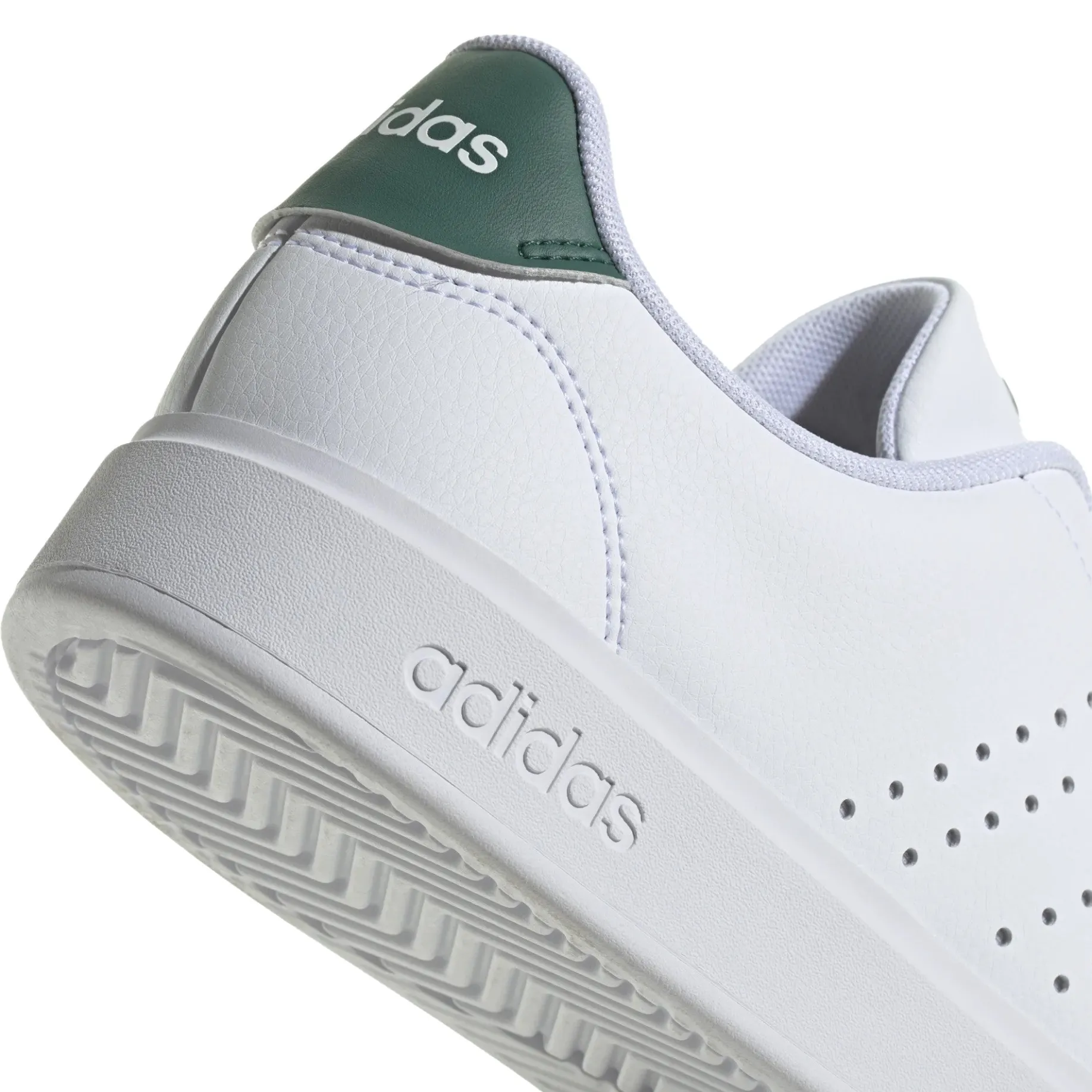 Advantage 2.0 Sneaker - Men Schuh (ftwr white/core black/collegiate green, 45 1/3)
