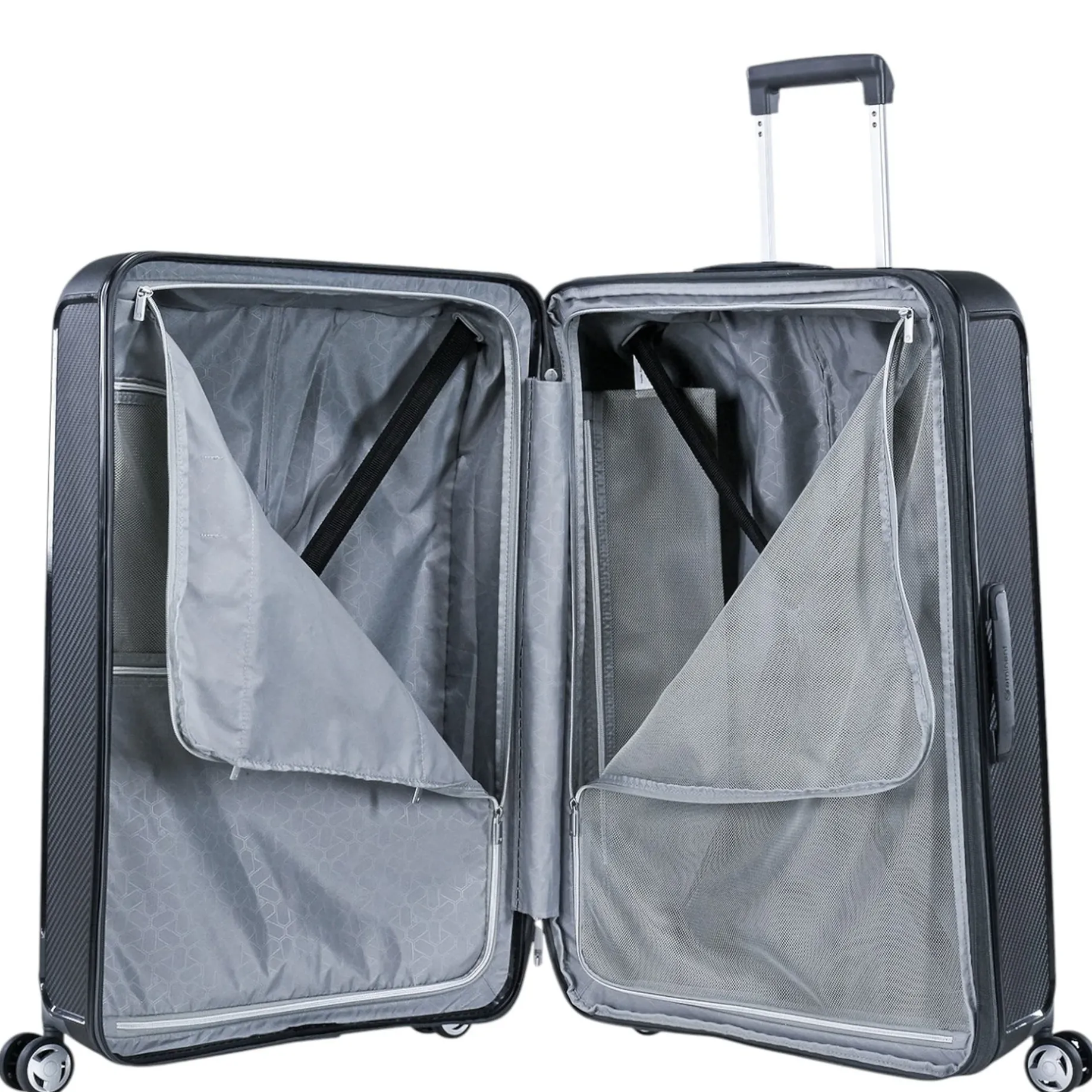 AEGIS - 4-Rollen-Trolley 78 cm erw. (midnight black)