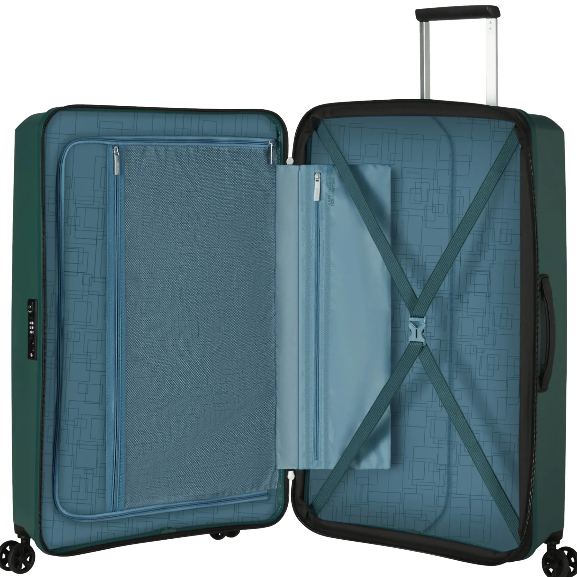 Aerostep - 4-Rollen-Trolley L 77 cm erw. (dark forest)