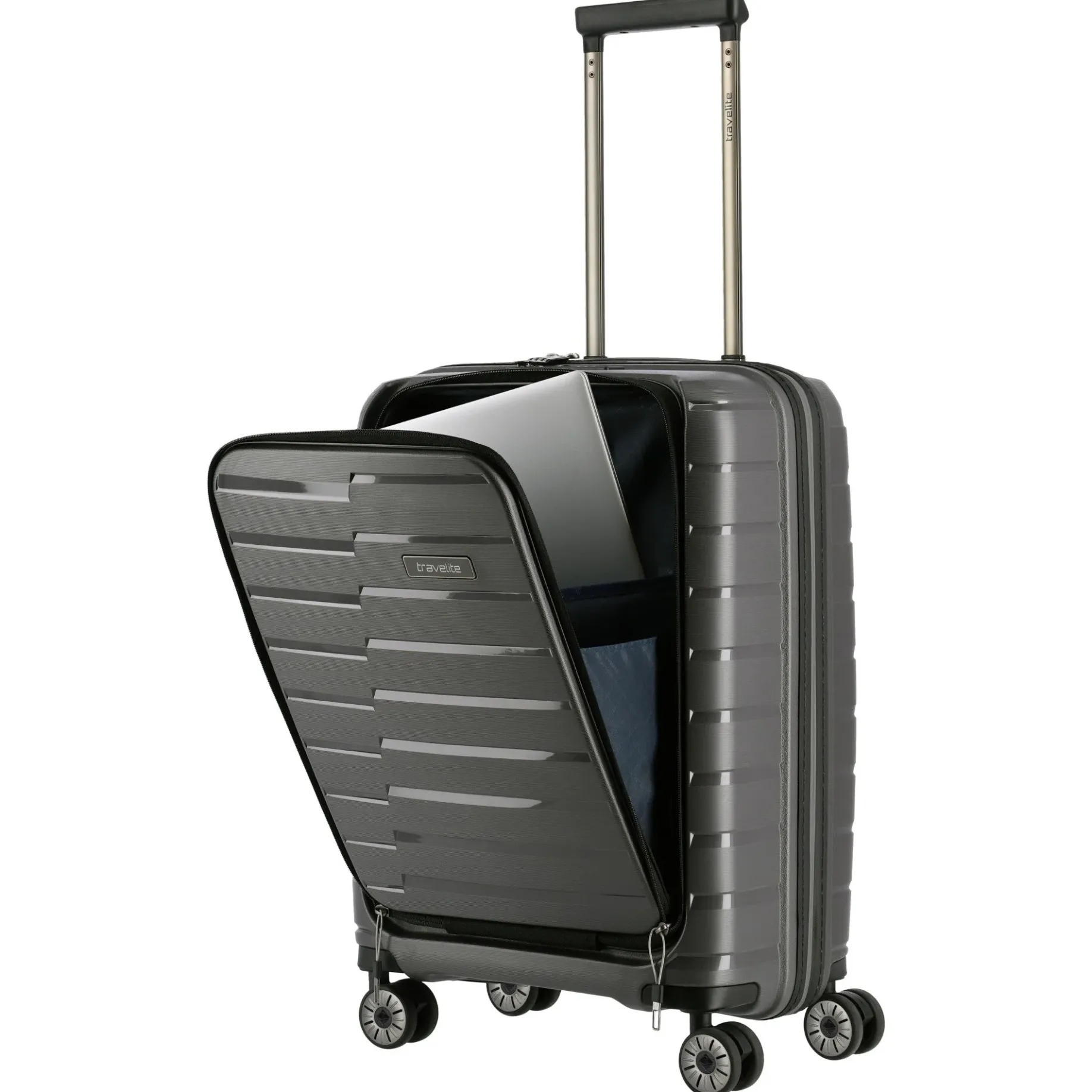 Air Base - 4-Rollen-Kabinentrolley mit Vortasche S 55 cm (anthracite)