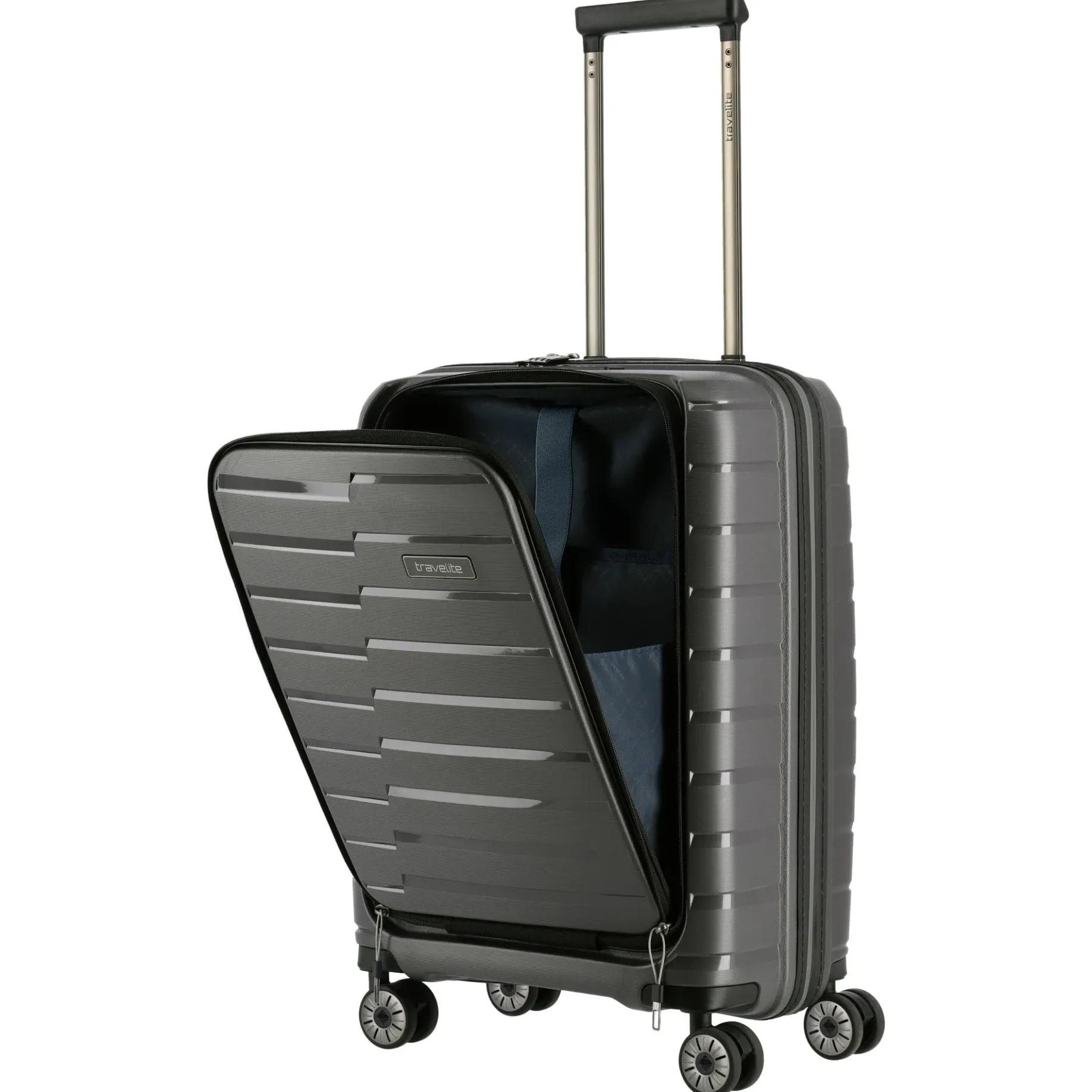 Air Base - 4-Rollen-Kabinentrolley mit Vortasche S 55 cm (anthracite)