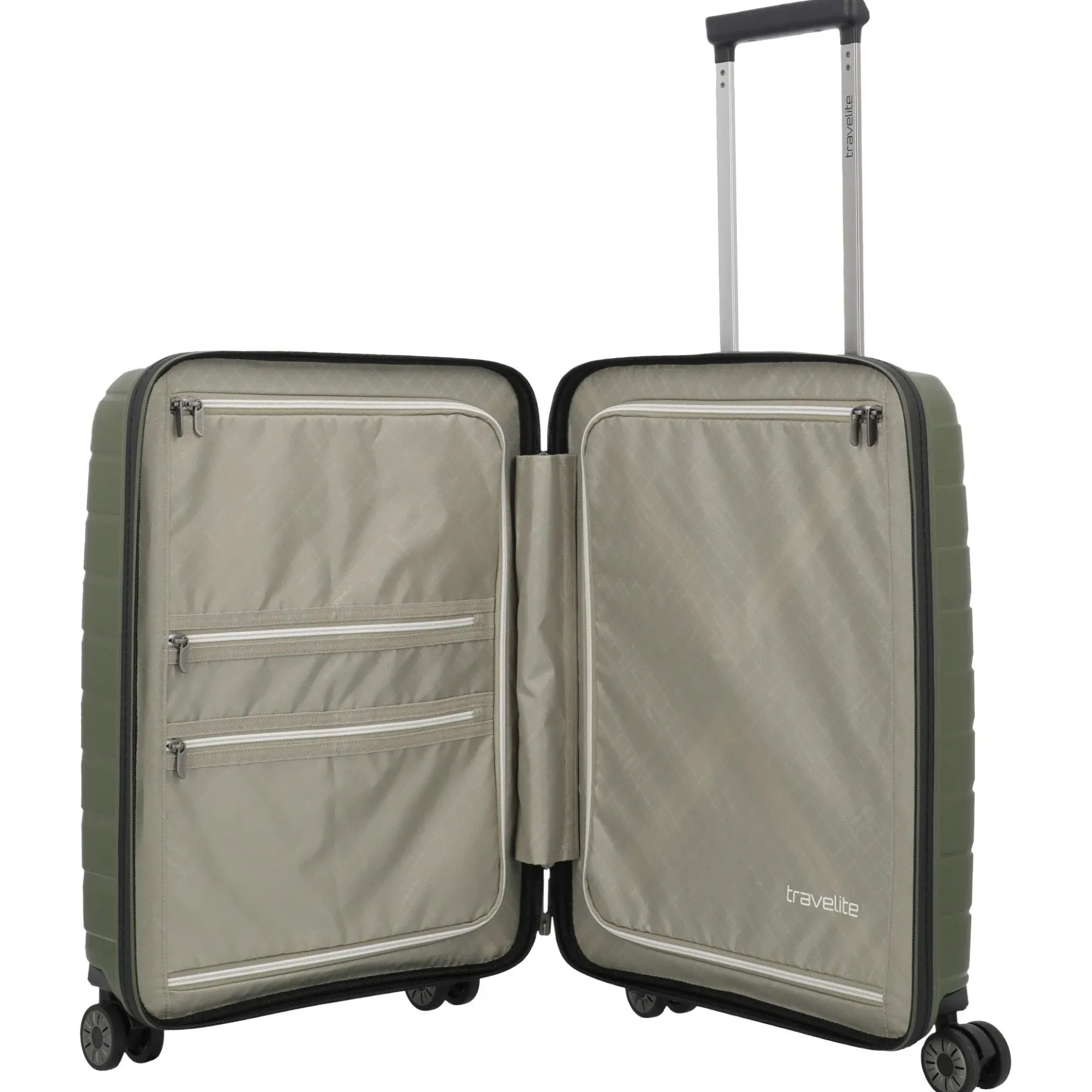 Air Base - 4-Rollen-Kabinentrolley mit Vortasche S 55 cm (olive)
