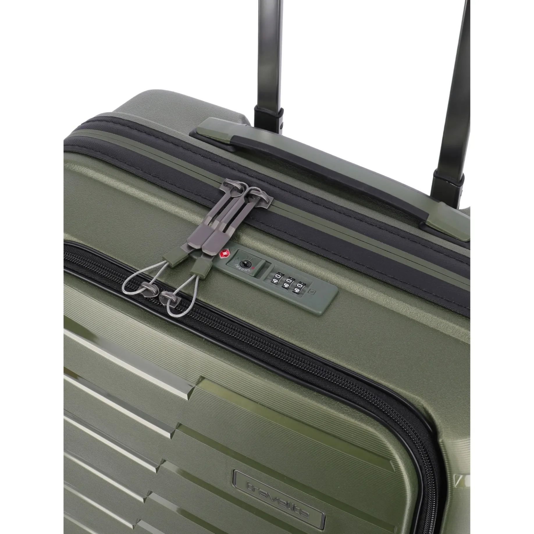 Air Base - 4-Rollen-Kabinentrolley mit Vortasche S 55 cm (olive)
