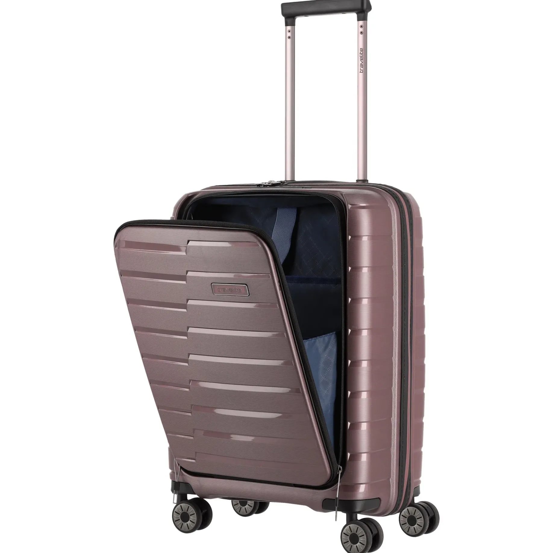 Air Base - 4-Rollen-Kabinentrolley mit Vortasche S 55 cm (flieder)