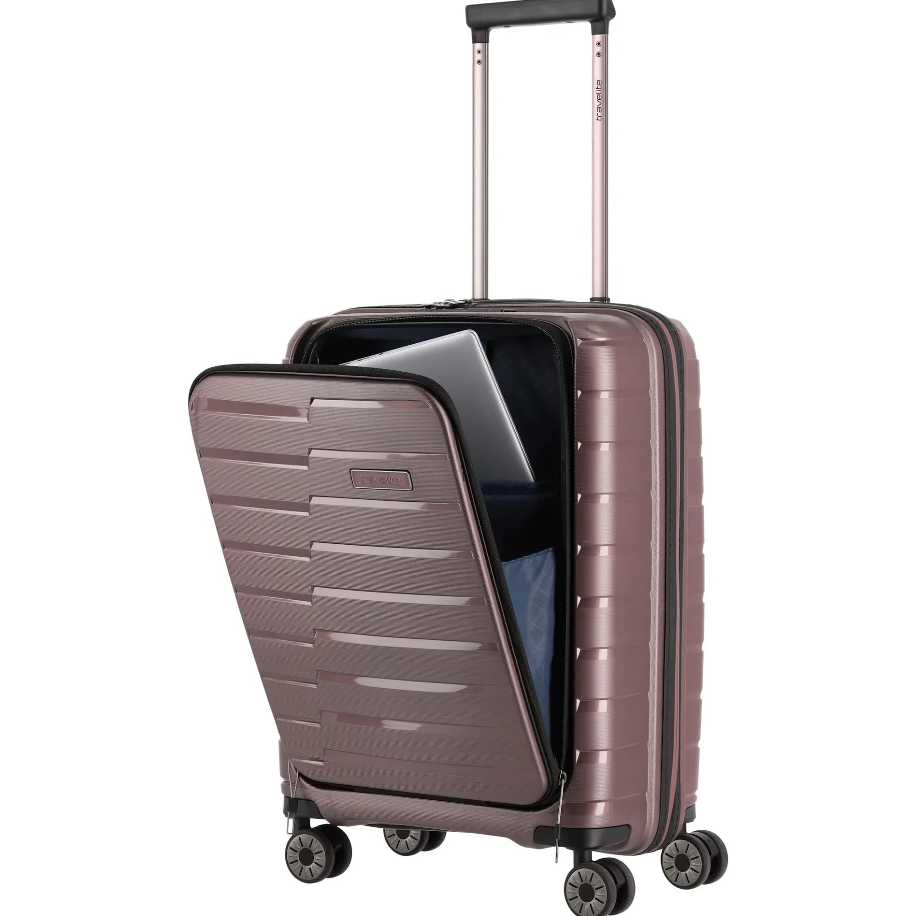 Air Base - 4-Rollen-Kabinentrolley mit Vortasche S 55 cm (flieder)