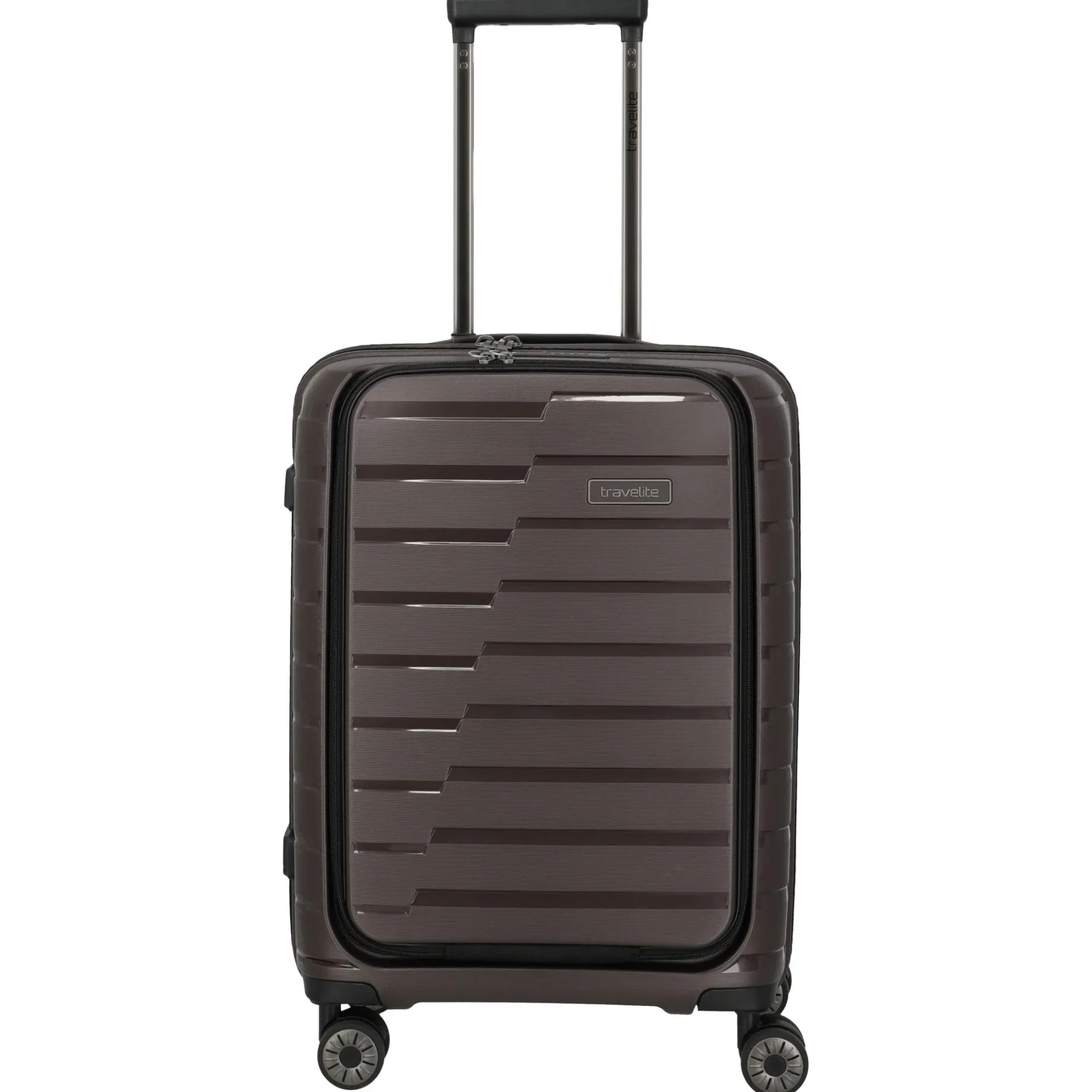 Air Base - 4-Rollen-Kabinentrolley mit Vortasche S 55 cm (coffee)