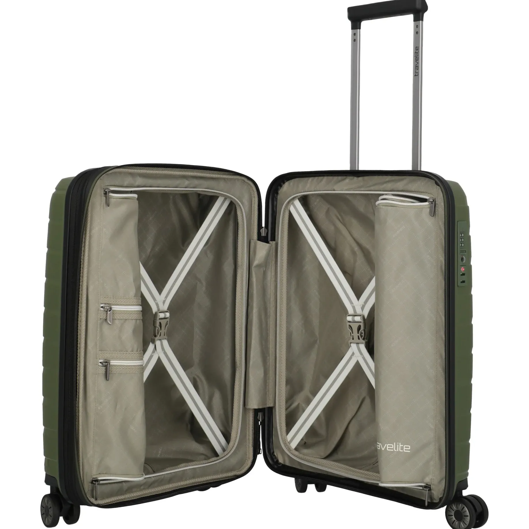 Air Base - 4-Rollen-Kabinentrolley S 55 cm erw. (olive)
