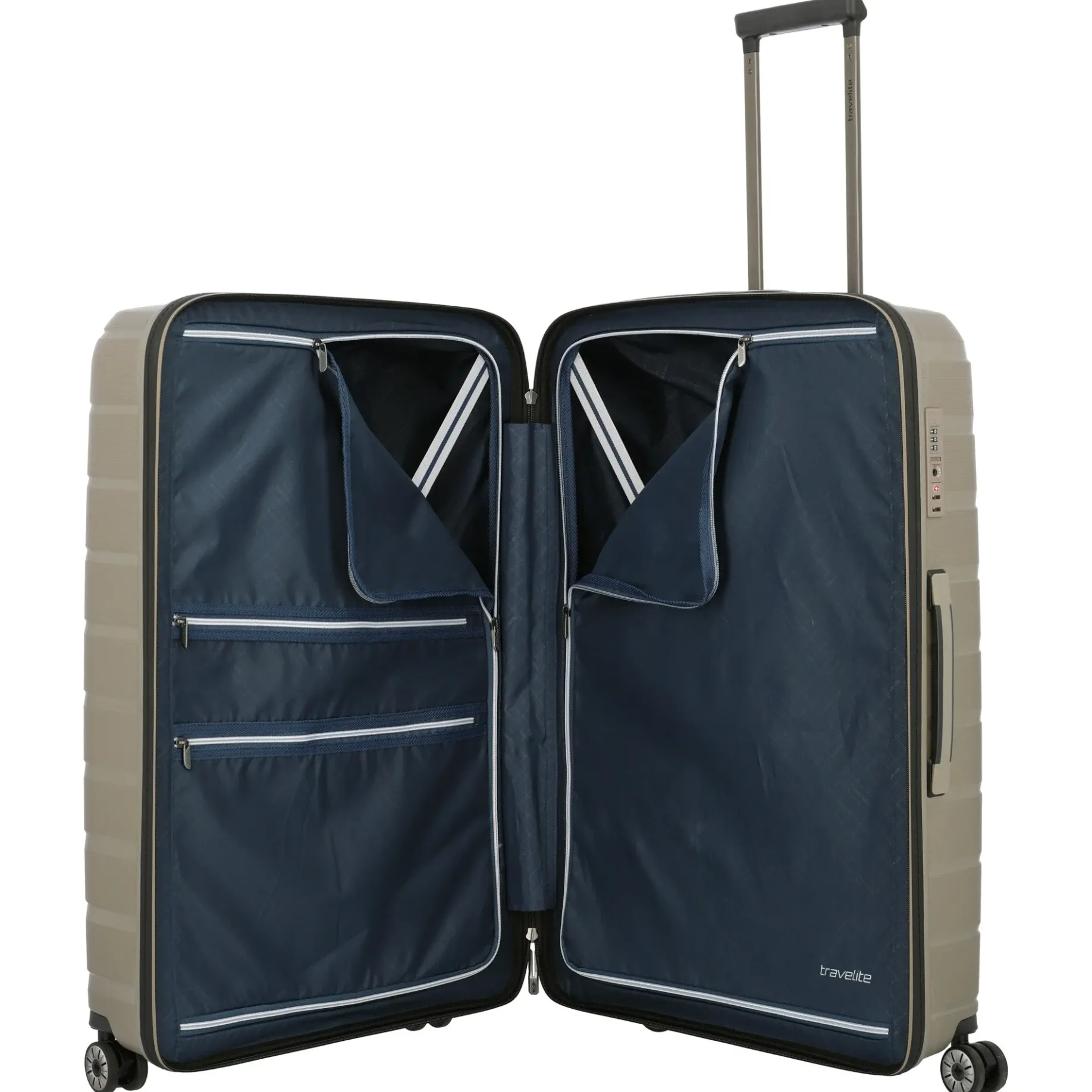 Air Base - 4-Rollen-Trolley Set 3tlg. L/M/S Vortasche (champagner)