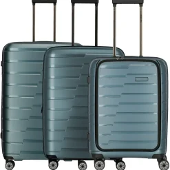 Air Base - 4-Rollen-Trolley Set 3tlg. L/M/S Vortasche (iceblue)