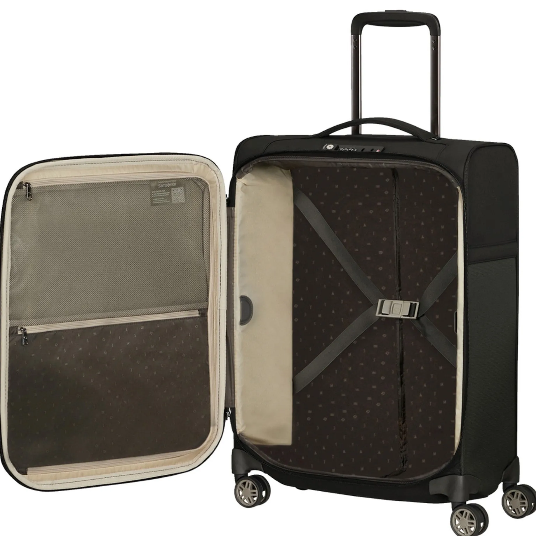 Airea - 4-Rollen-Kabinentrolley 55 cm (black)