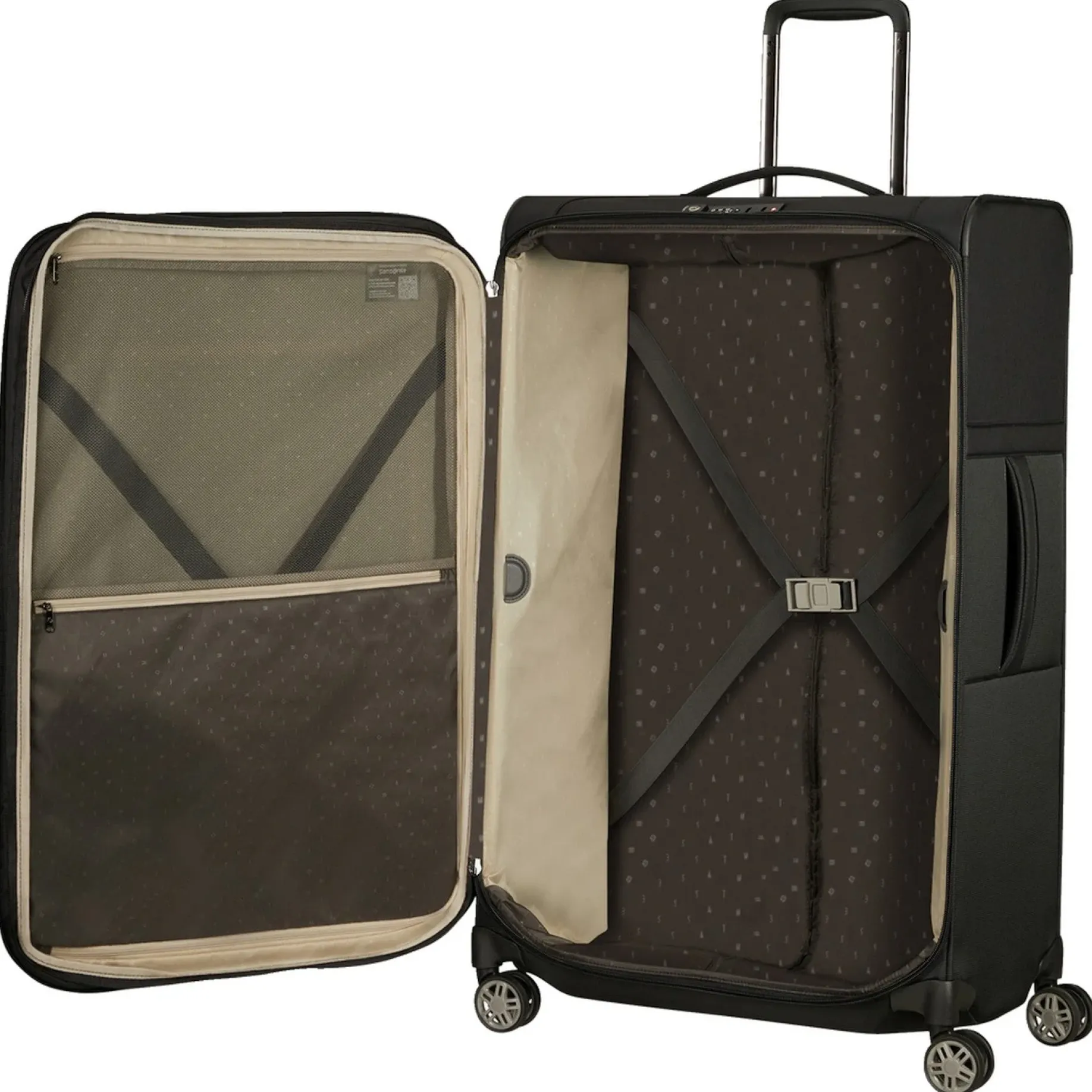 Airea - 4-Rollen-Trolley 78 cm erw. (black)