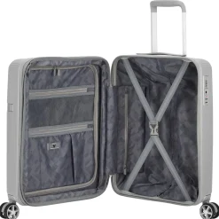 AirGlam - 4-Rollen-Kabinentrolley S 55 cm erw. (grigio perla)