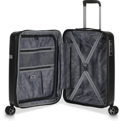 AirGlam - 4-Rollen-Kabinentrolley S 55 cm erw. (nero)