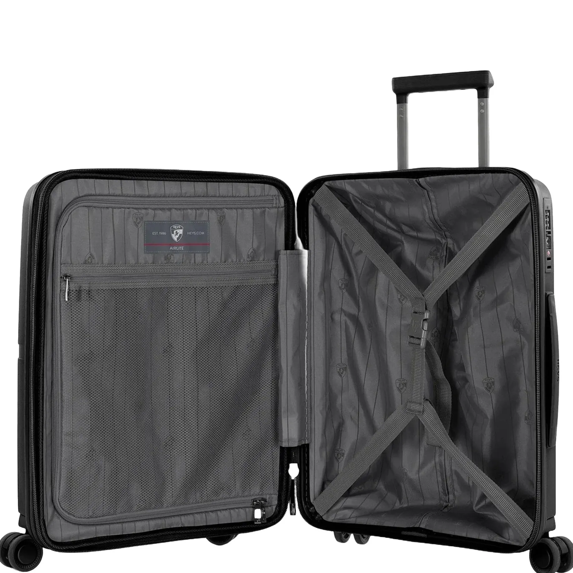 AirLite - 4-Rollen-Kabinentrolley S 53 cm erw. (schwarz)