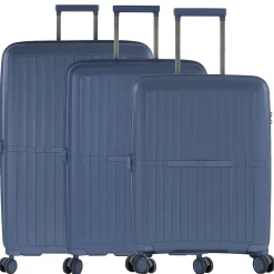 AirLite - 4-Rollen-Trolley Set 3tlg. L/M/S erw. (blau)