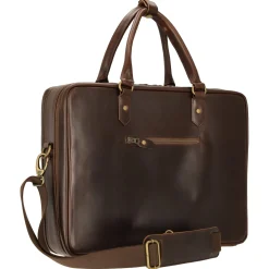 Albert - Aktentasche XL 41 cm (brown/blue)
