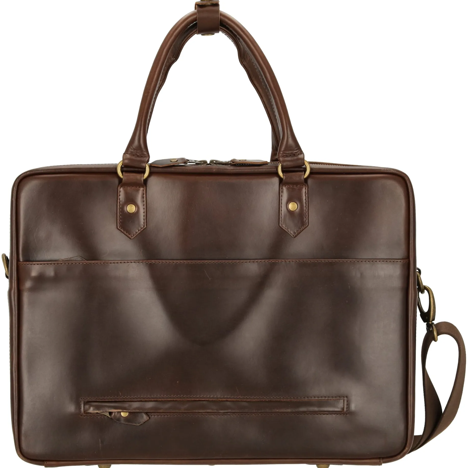 Albert - Aktentasche XL 41 cm (brown/dots)