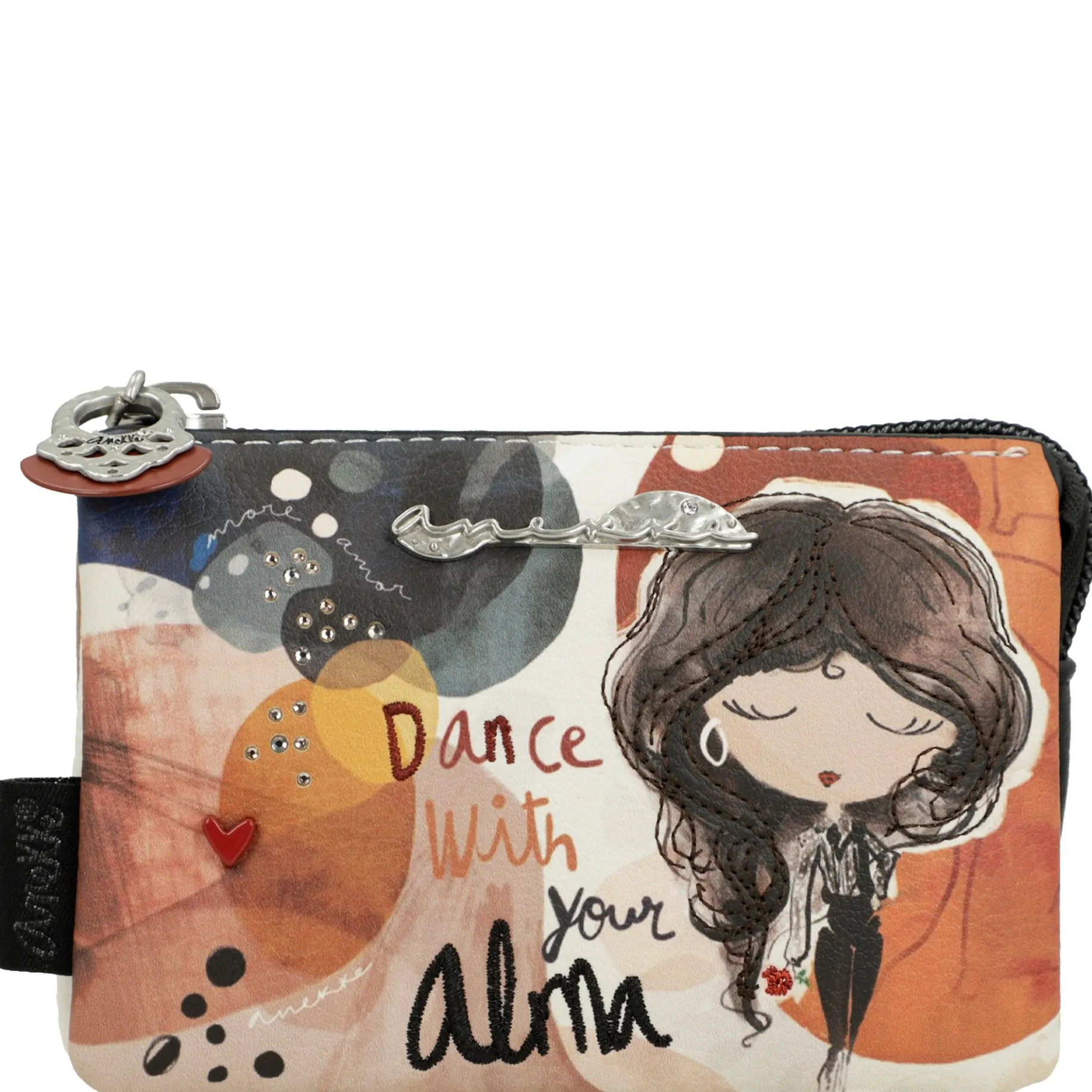Alma - Geldbörse mit Schlüsselring 12 cm (multicolor)