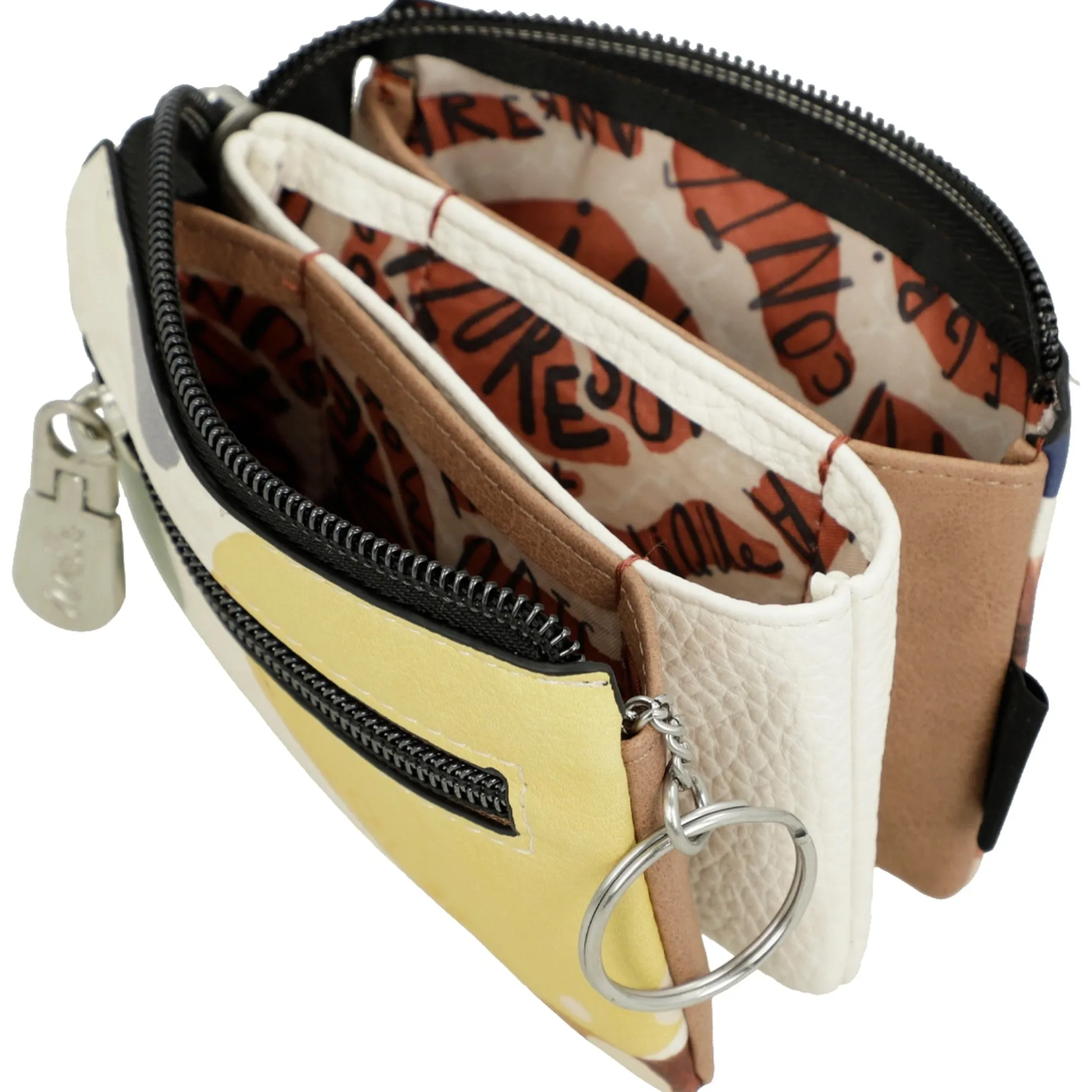 Alma - Geldbörse mit Schlüsselring 12 cm (multicolor)