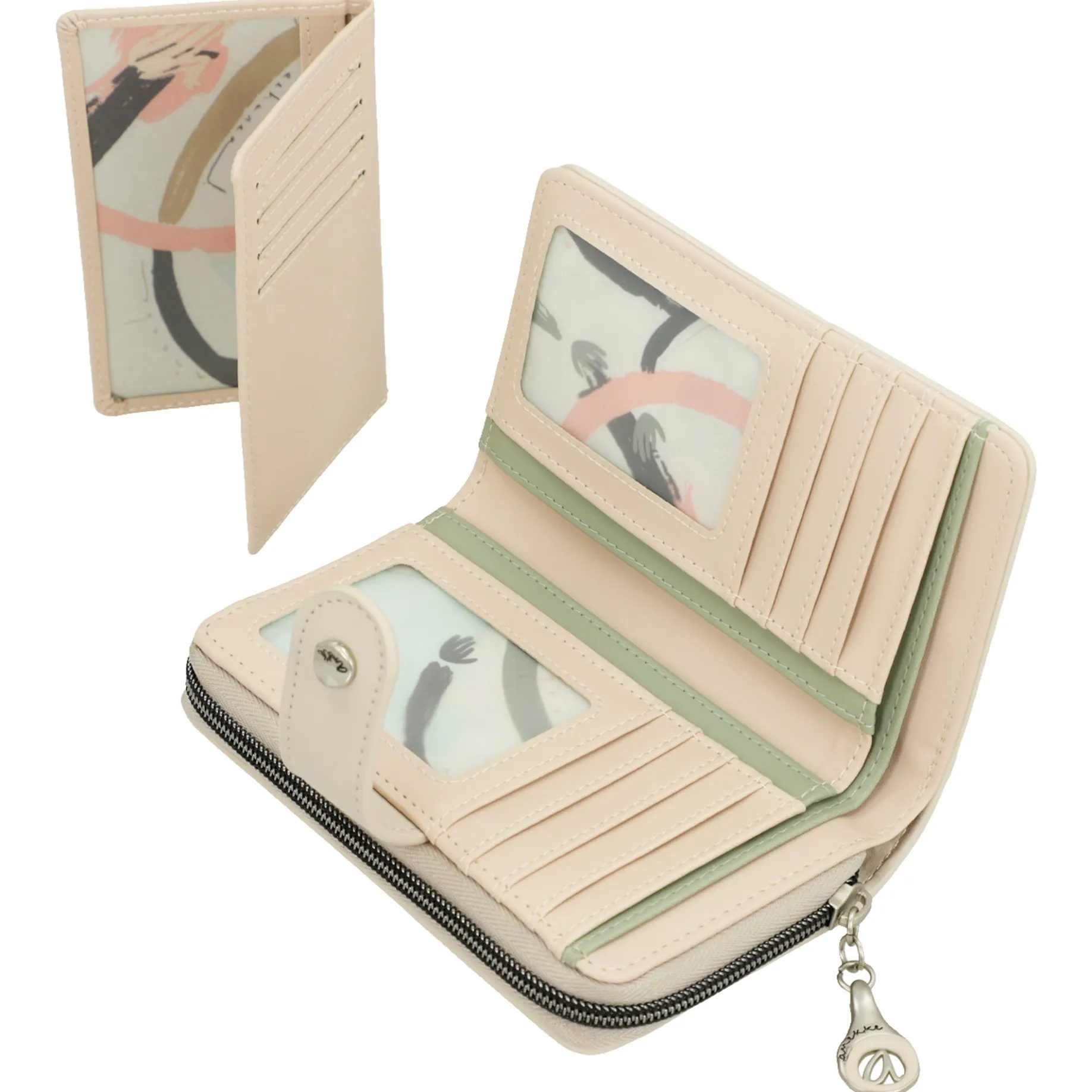 Alma - Geldbörse mit zusätzlichem Kartenhalter 15 cm (multicolor)