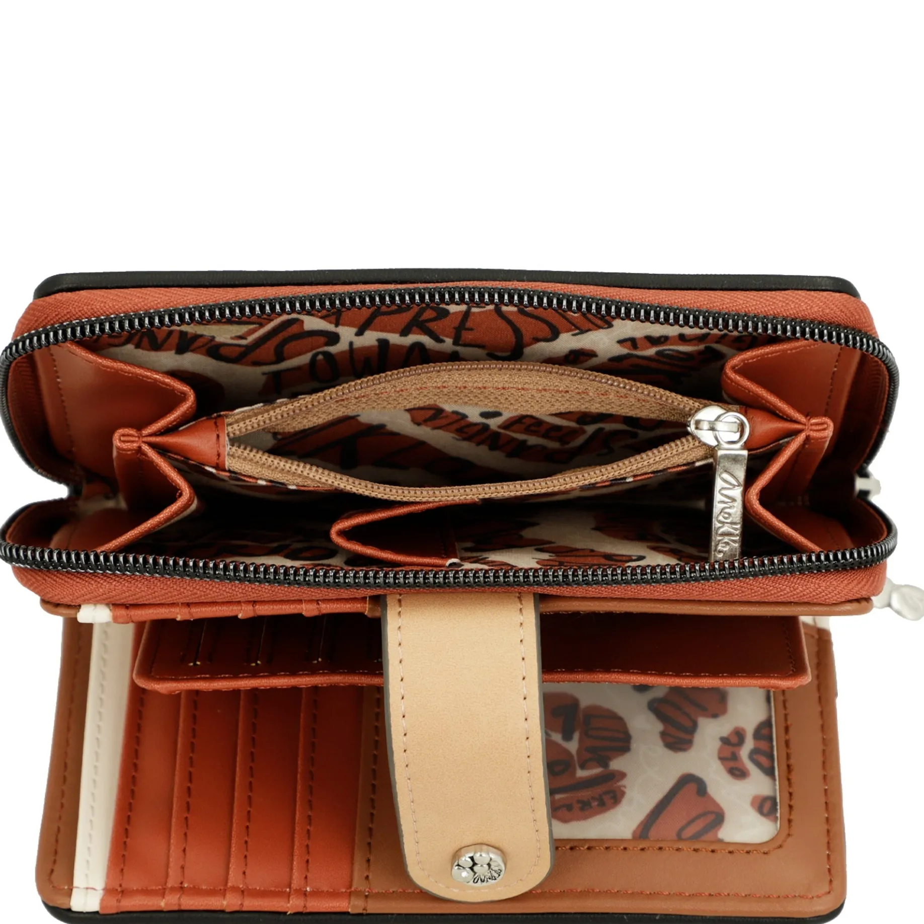 Alma - Geldbörse mit zusätzlichem Kartenhalter 15 cm (multicolor)