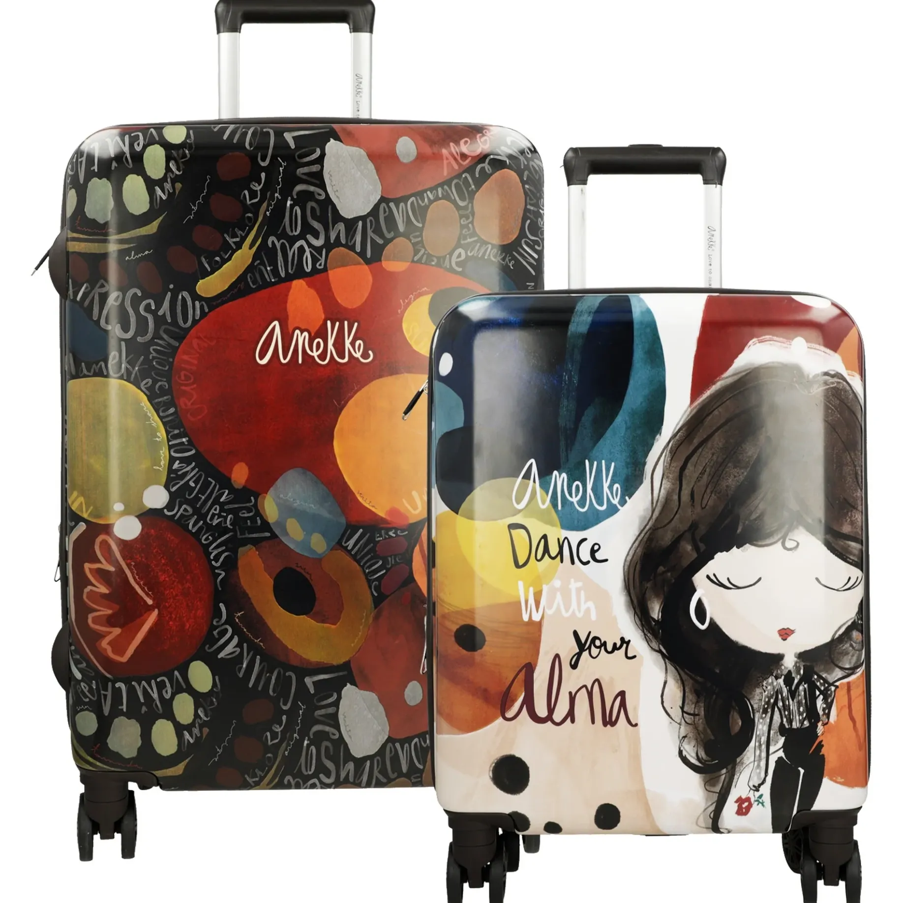 Alma - 4-Rollen-Trolley-Set 2 tlg. (multicolor)