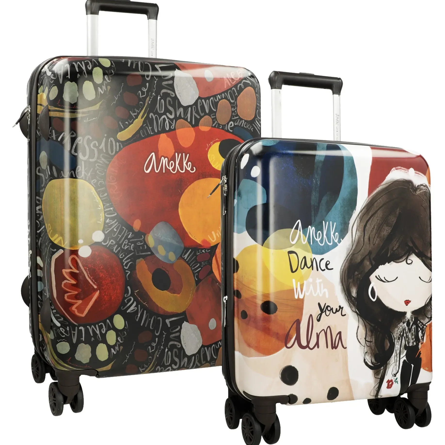 Alma - 4-Rollen-Trolley-Set 2 tlg. (multicolor)