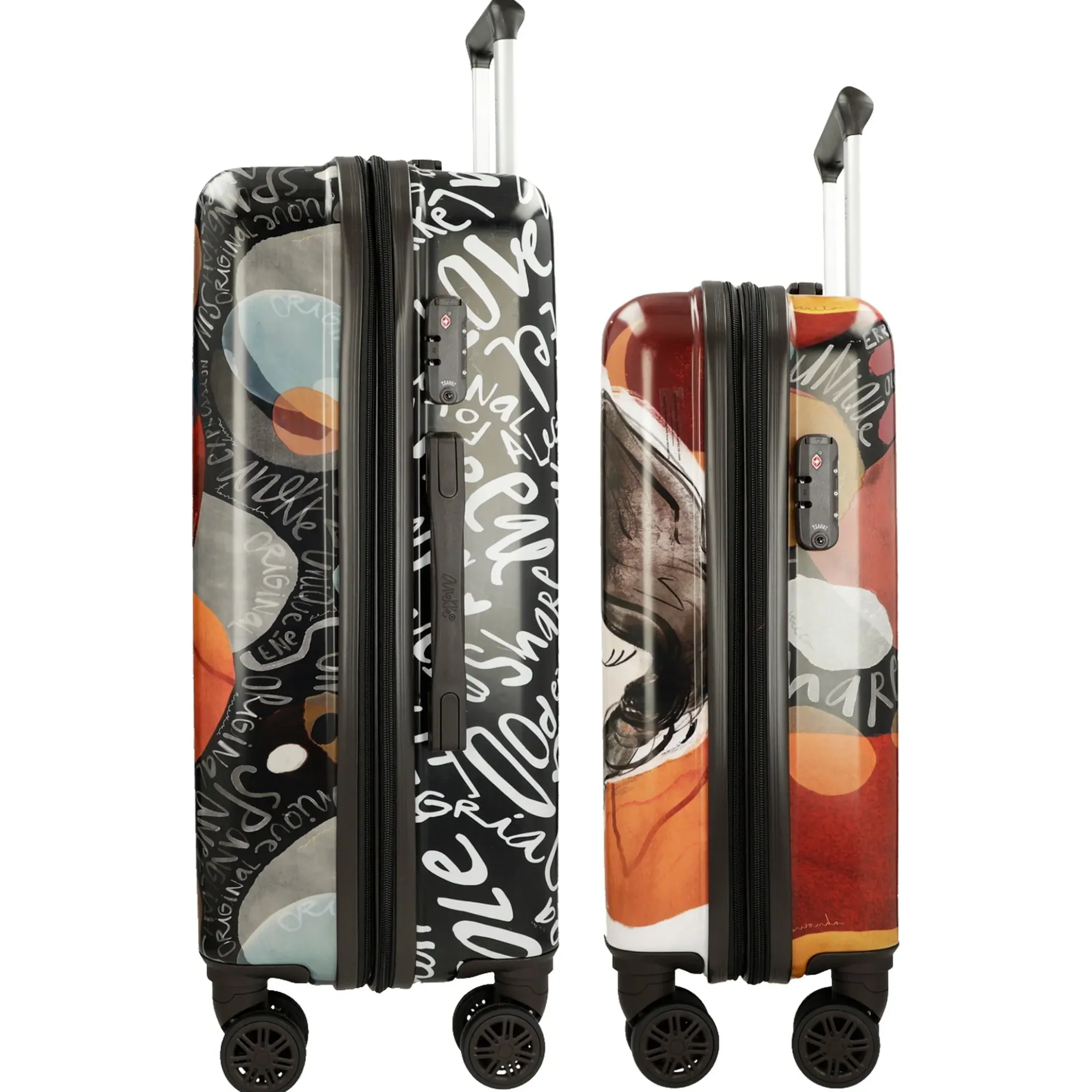 Alma - 4-Rollen-Trolley-Set 2 tlg. (multicolor)