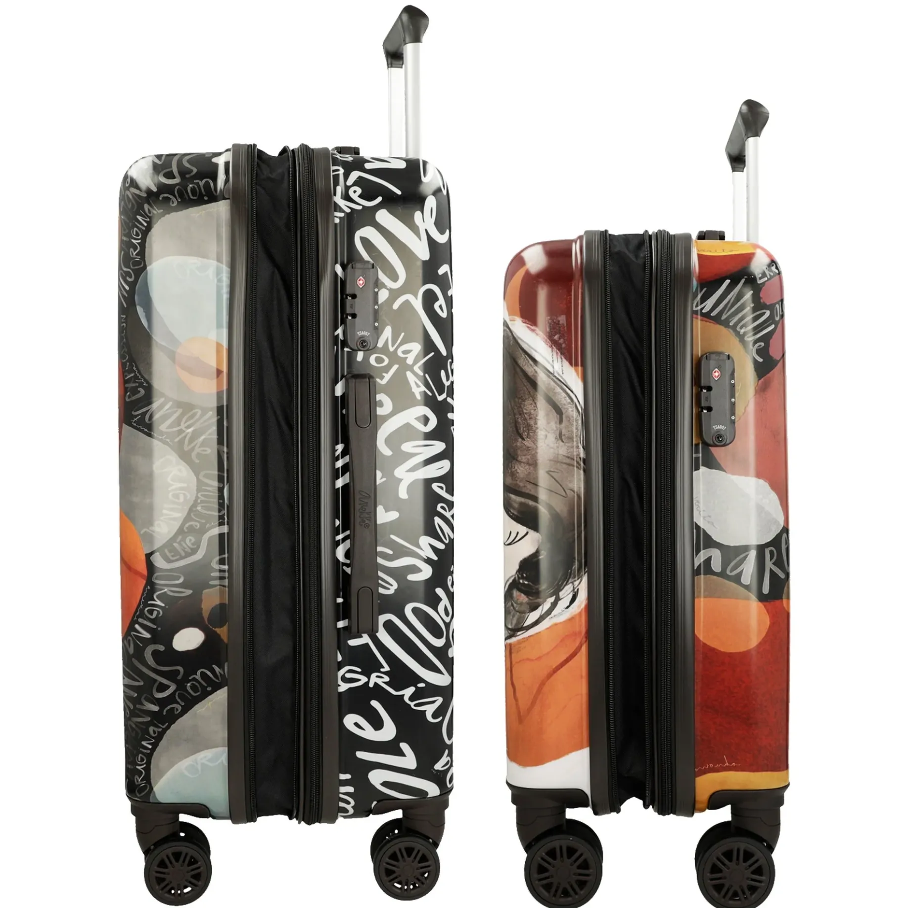 Alma - 4-Rollen-Trolley-Set 2 tlg. (multicolor)