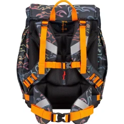 Alpha Exklusiv Safety Light - Schulranzen Set 5tlg. (Flames)
