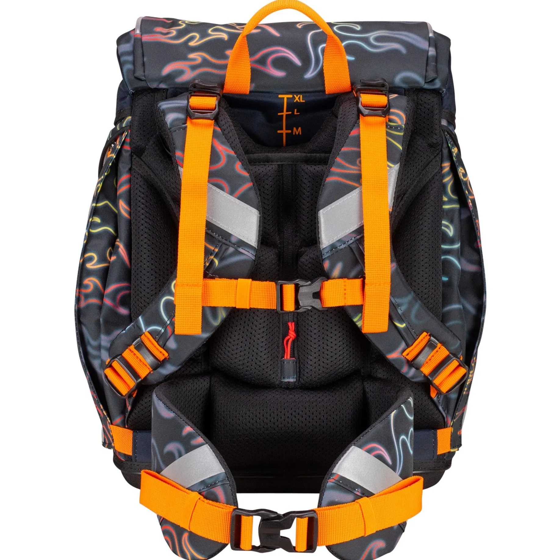 Alpha Exklusiv Safety Light - Schulranzen Set 5tlg. (Flames)