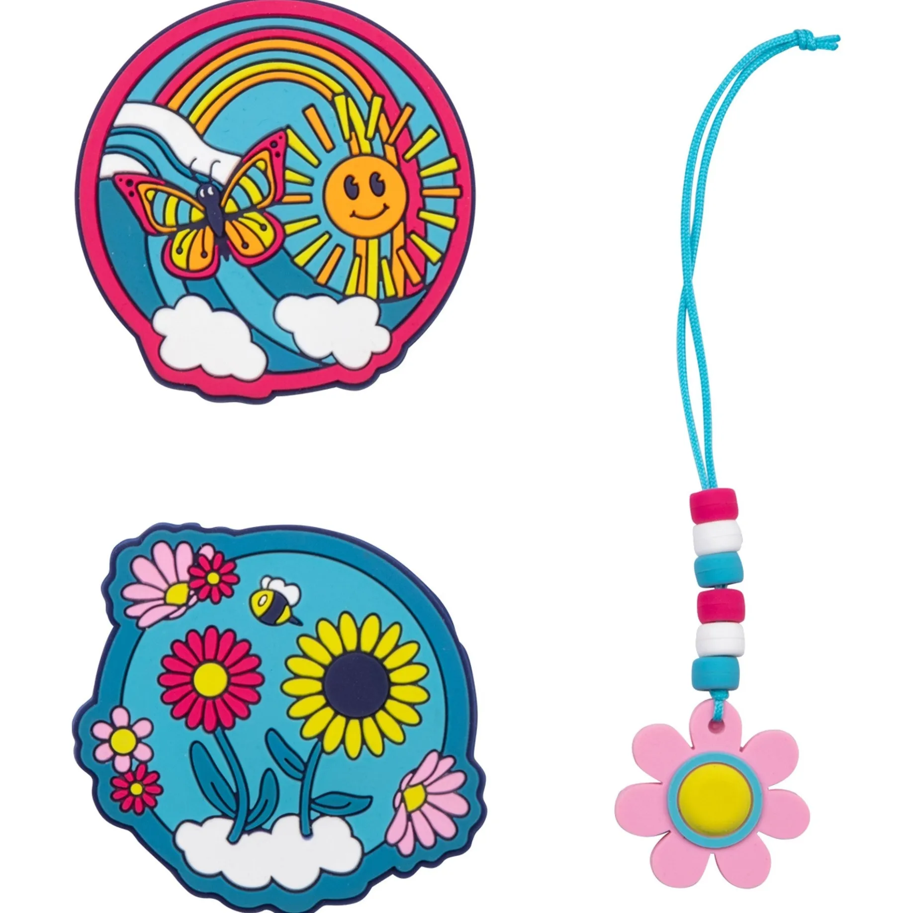 Alpha Exklusiv Safety Light - Schulranzen Set 5tlg. (Happy Rainbow)