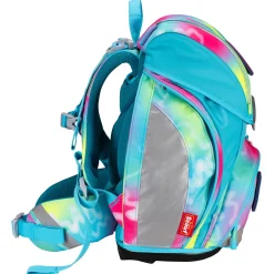 Alpha Exklusiv Safety Light - Schulranzen Set 5tlg. (Happy Rainbow)