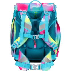 Alpha Exklusiv Safety Light - Schulranzen Set 5tlg. (Happy Rainbow)