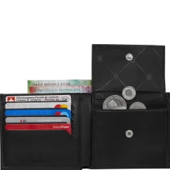 Altius Alox Deluxe Bi-Fold - Geldbörse 5cc 11 cm RFID (black)