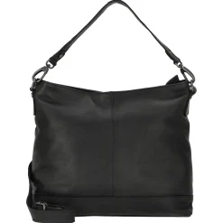 Amelia - Schultertasche Leder 32 cm (black)