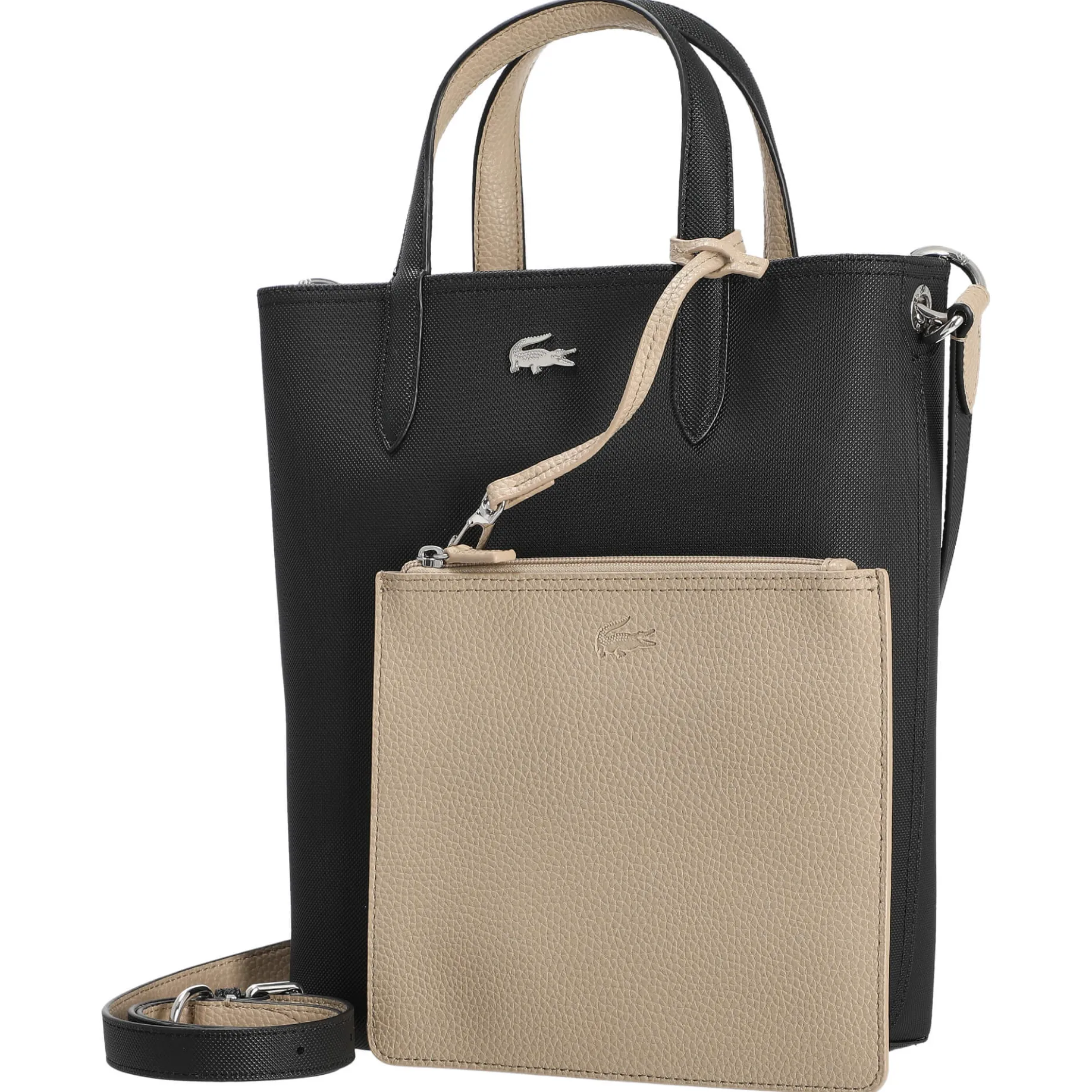 Anna - vertical Shopper 29 cm (noir krema)