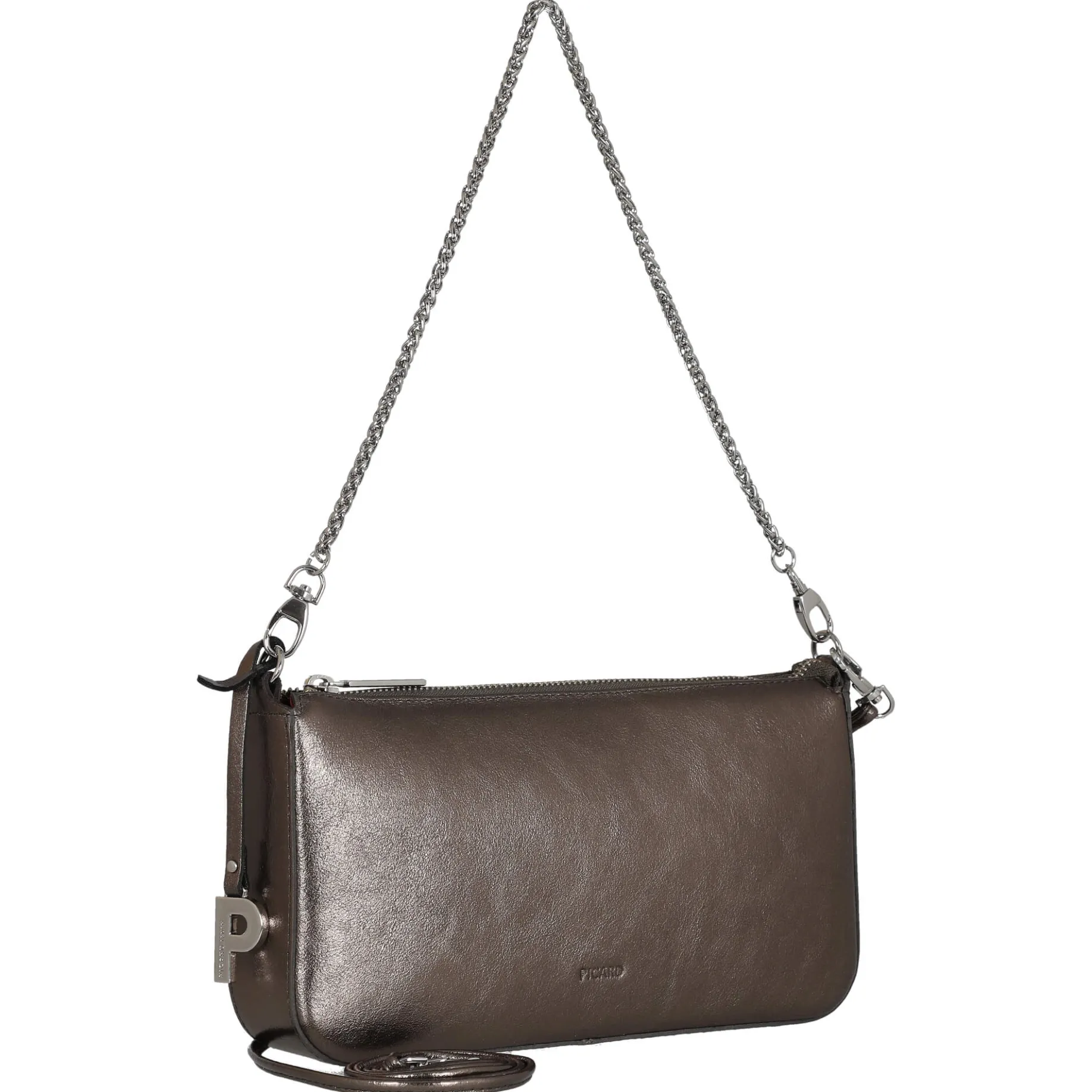 Auguri - Schultertasche 26 cm (altsilber)