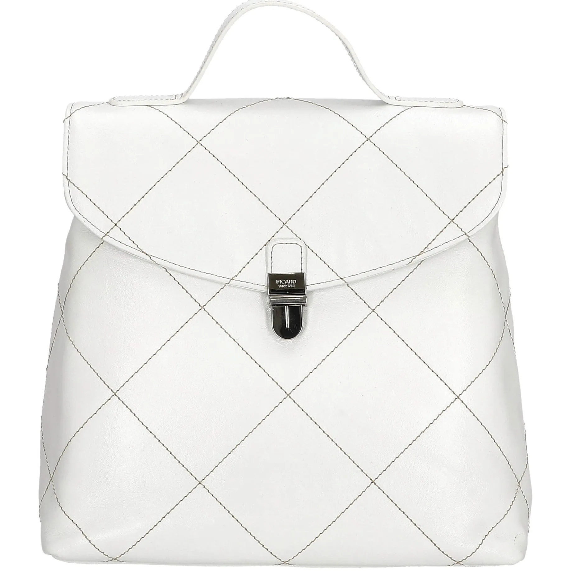Aurelie - Rucksack 30 cm Rindleder (white lily)