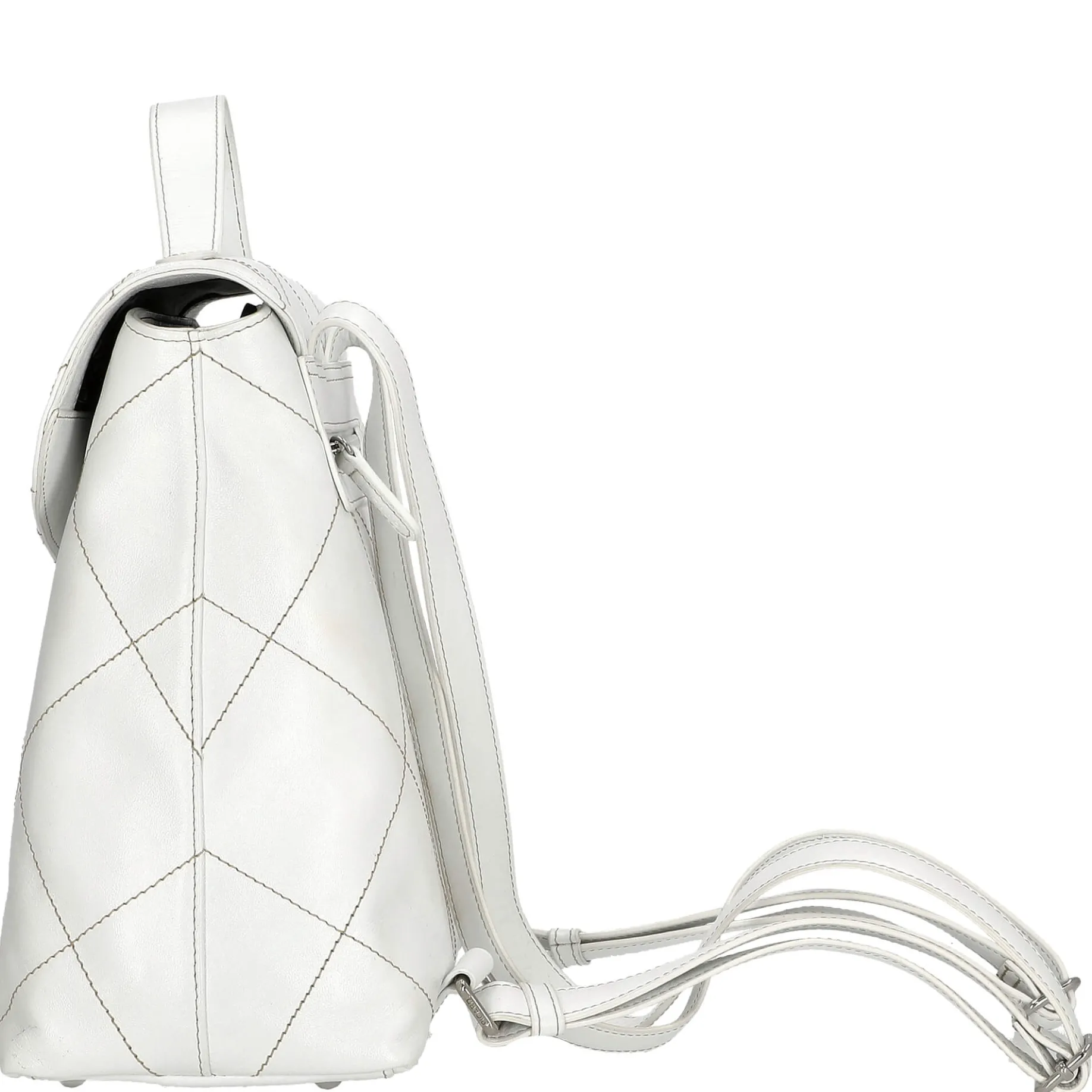 Aurelie - Rucksack 30 cm Rindleder (white lily)