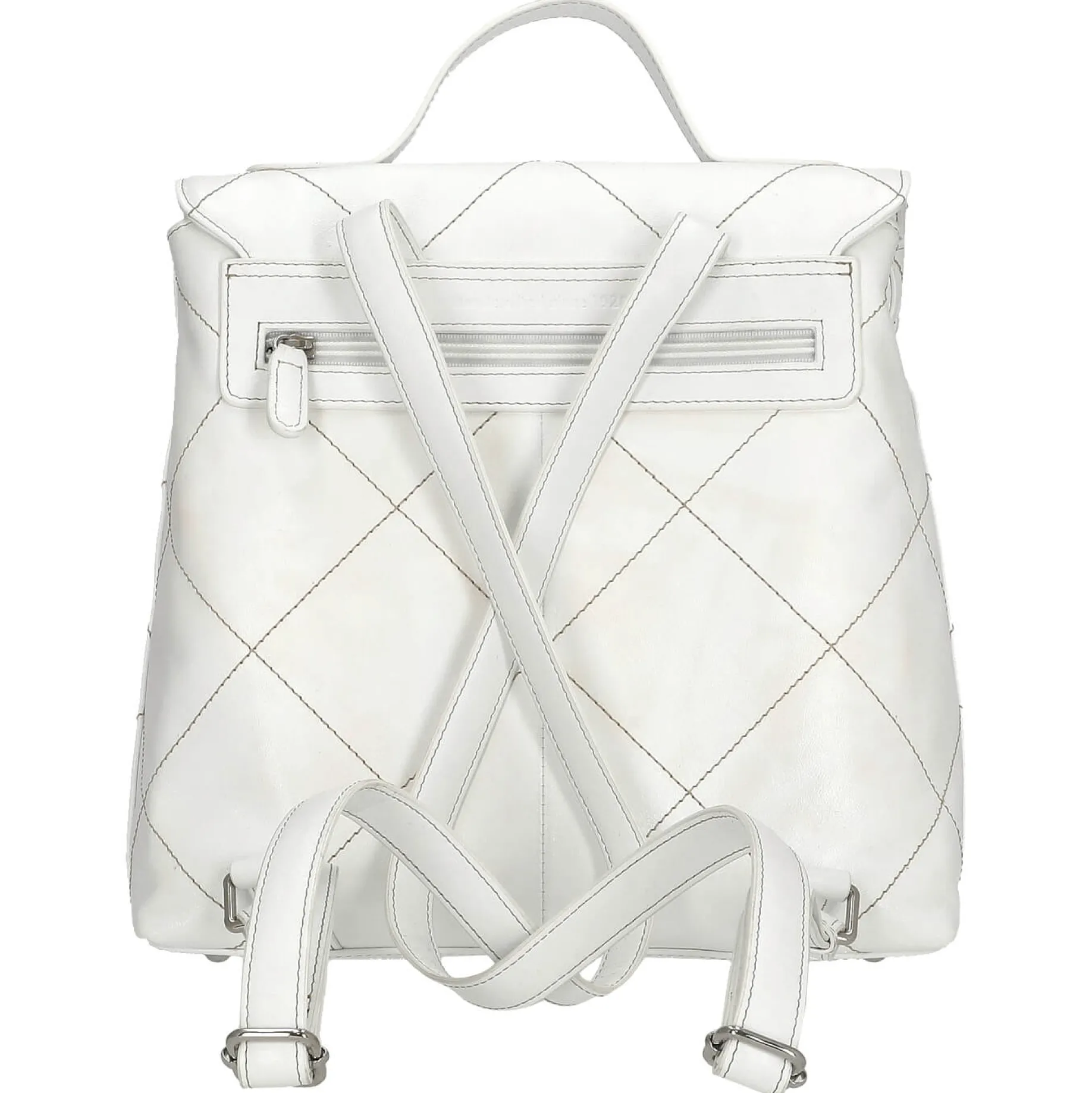Aurelie - Rucksack 30 cm Rindleder (white lily)