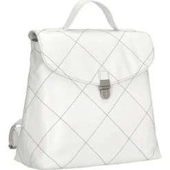 Aurelie - Rucksack 30 cm Rindleder (white lily)