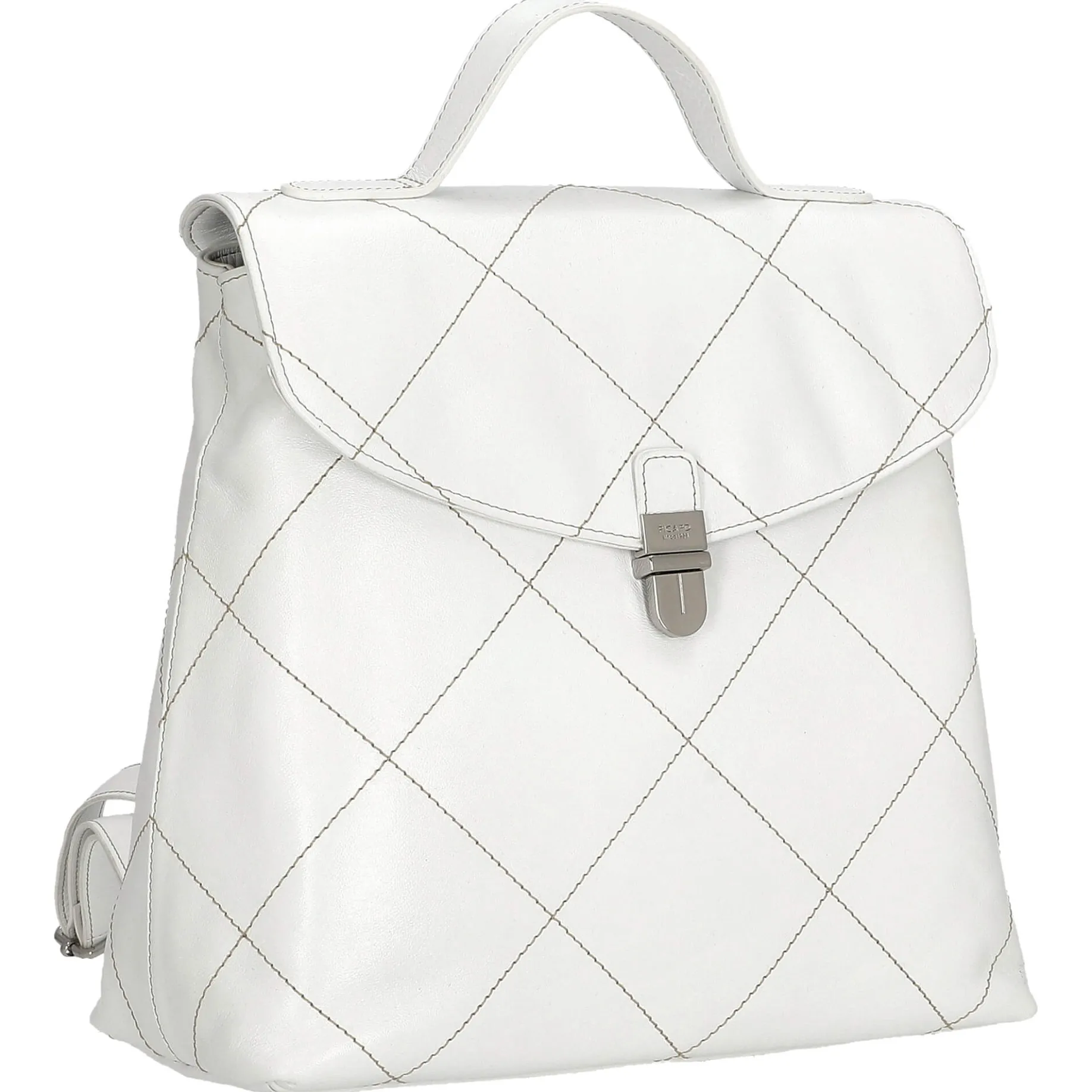 Aurelie - Rucksack 30 cm Rindleder (white lily)