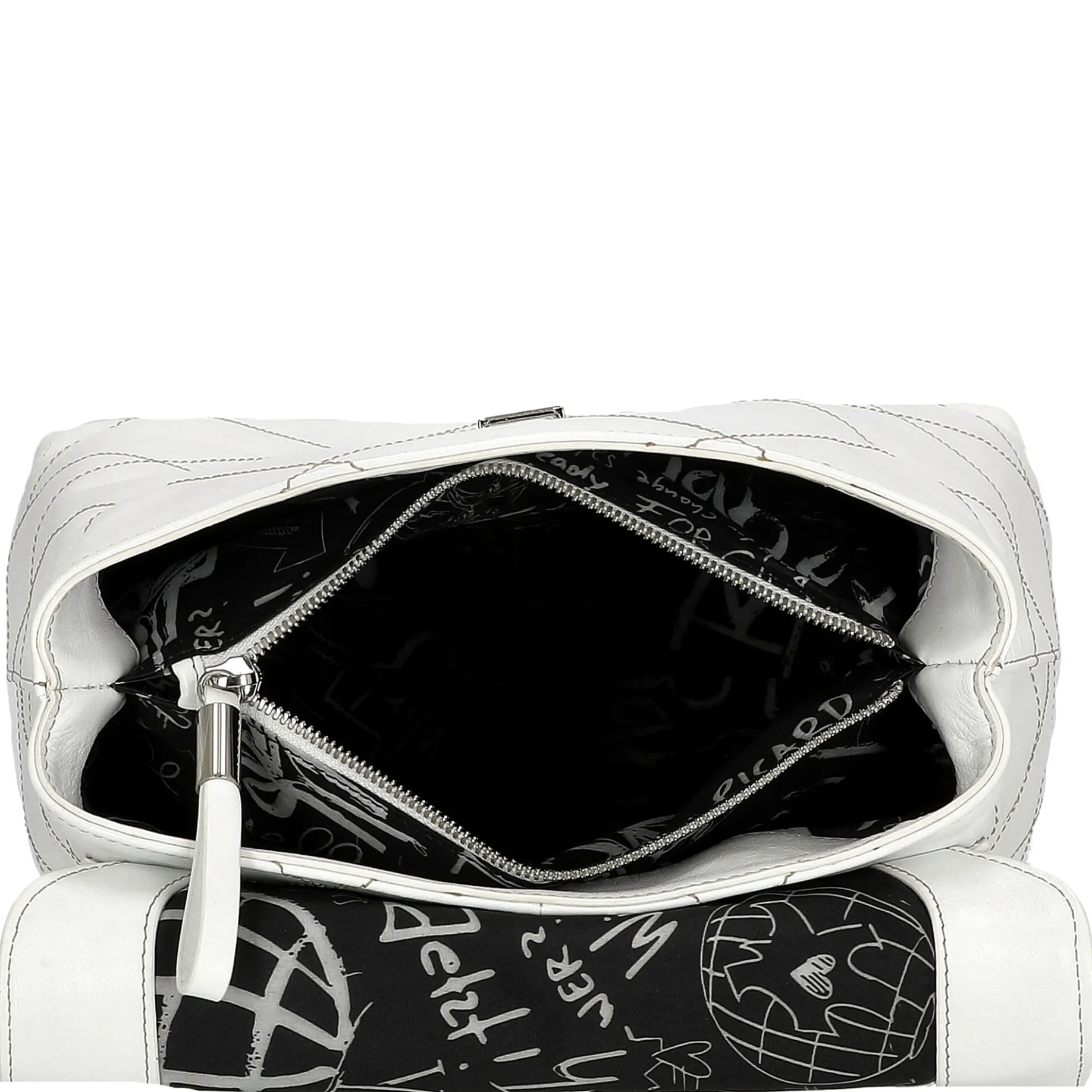 Aurelie - Rucksack 30 cm Rindleder (white lily)