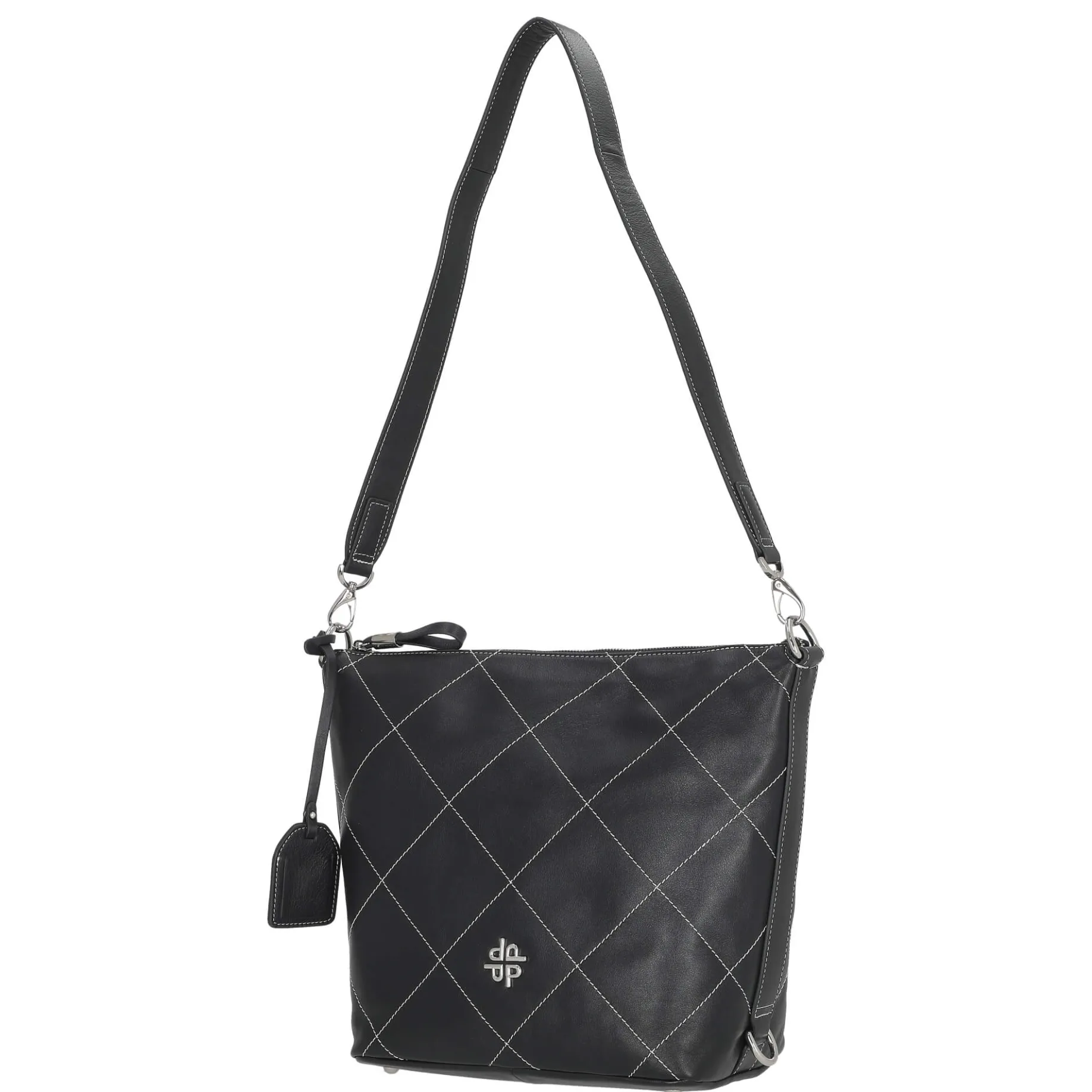 Aurelie - Schultertasche 34 cm Rindleder (ozean)