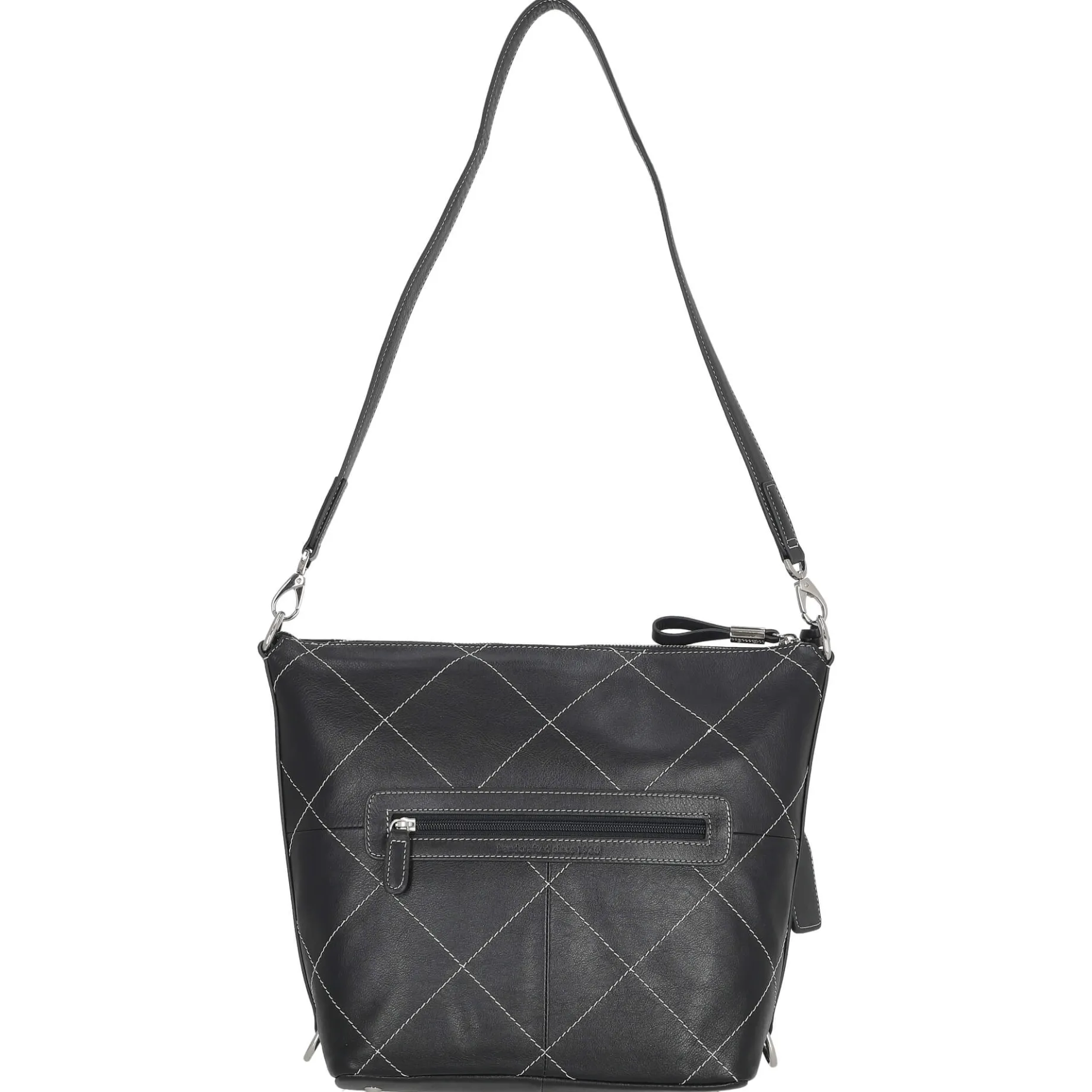 Aurelie - Schultertasche 34 cm Rindleder (ozean)