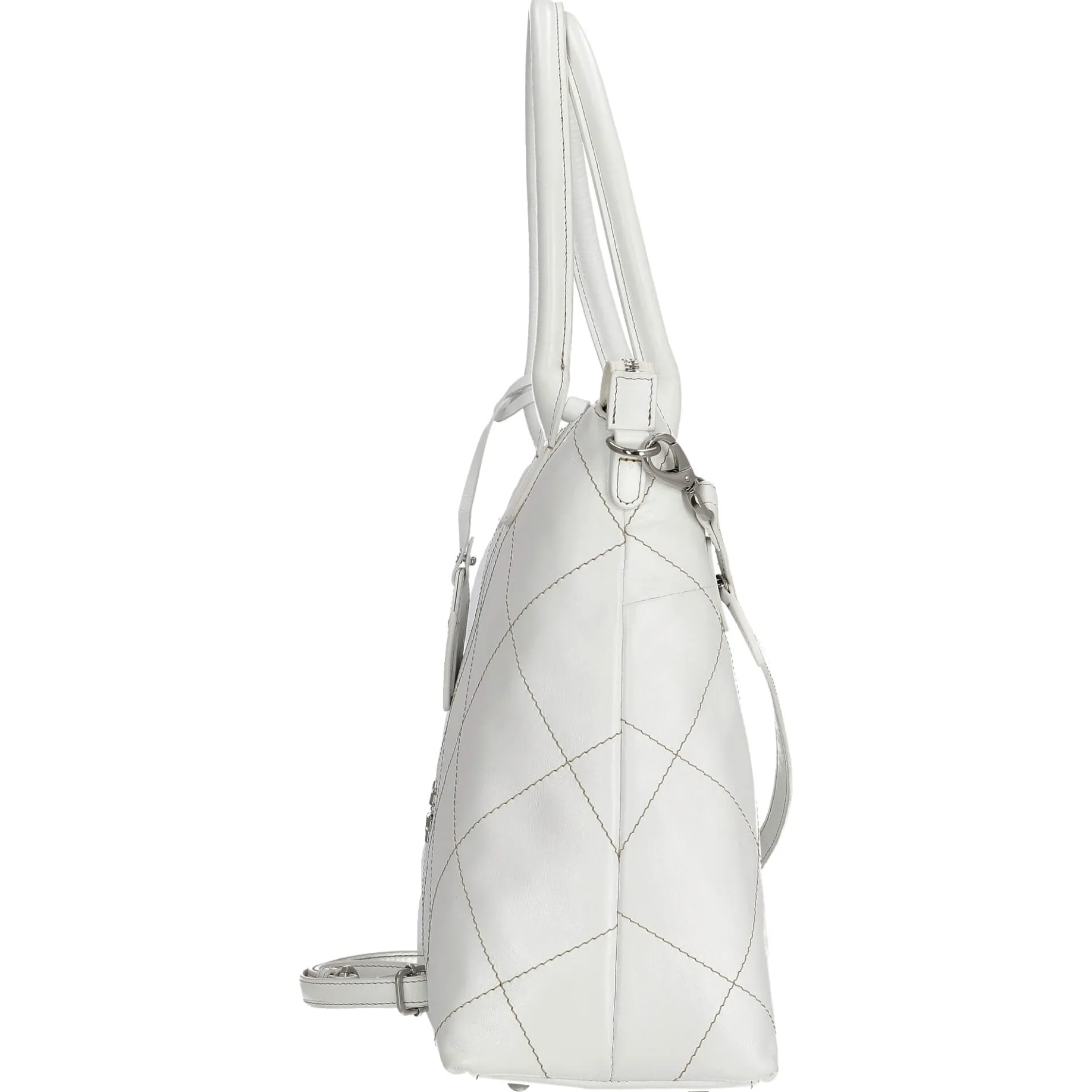 Aurelie - Shopper 37 cm Rindleder (white lily)